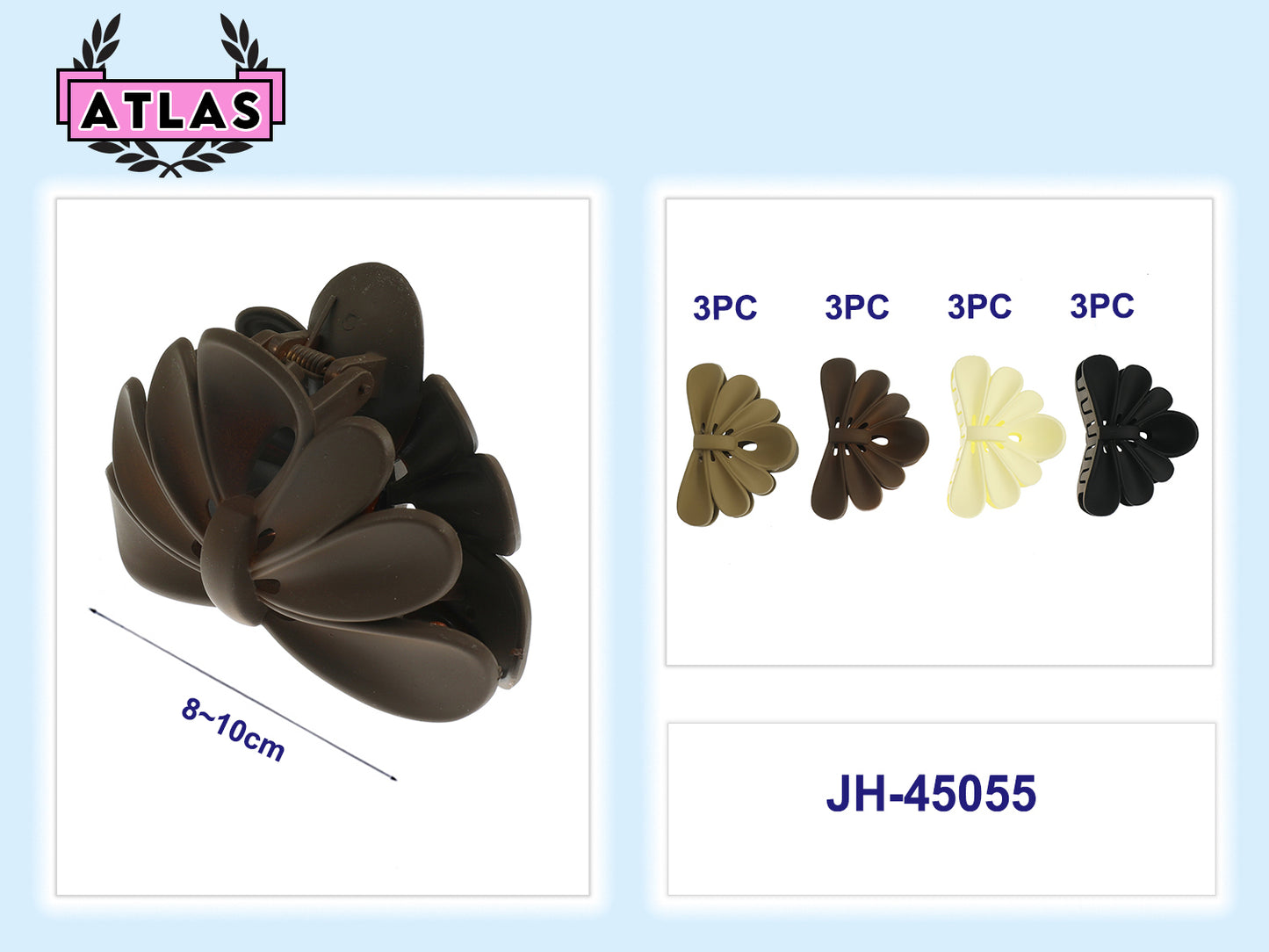 JH45055 - Matte Flower Claw Clip