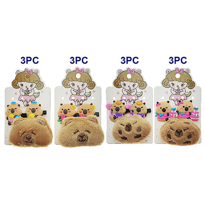 Cute Capybara Hair Clip Set
