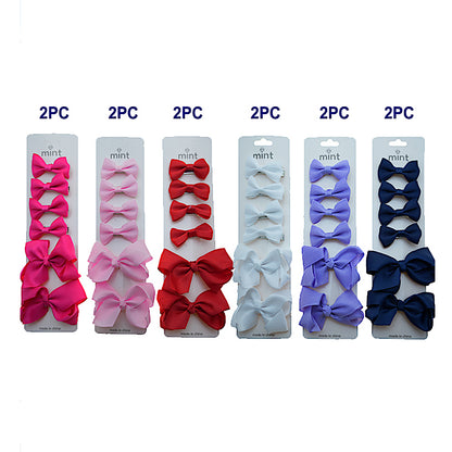 Hair Bow Clip Set
