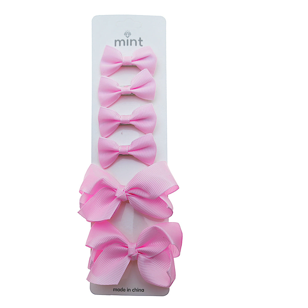 Hair Bow Clip Set