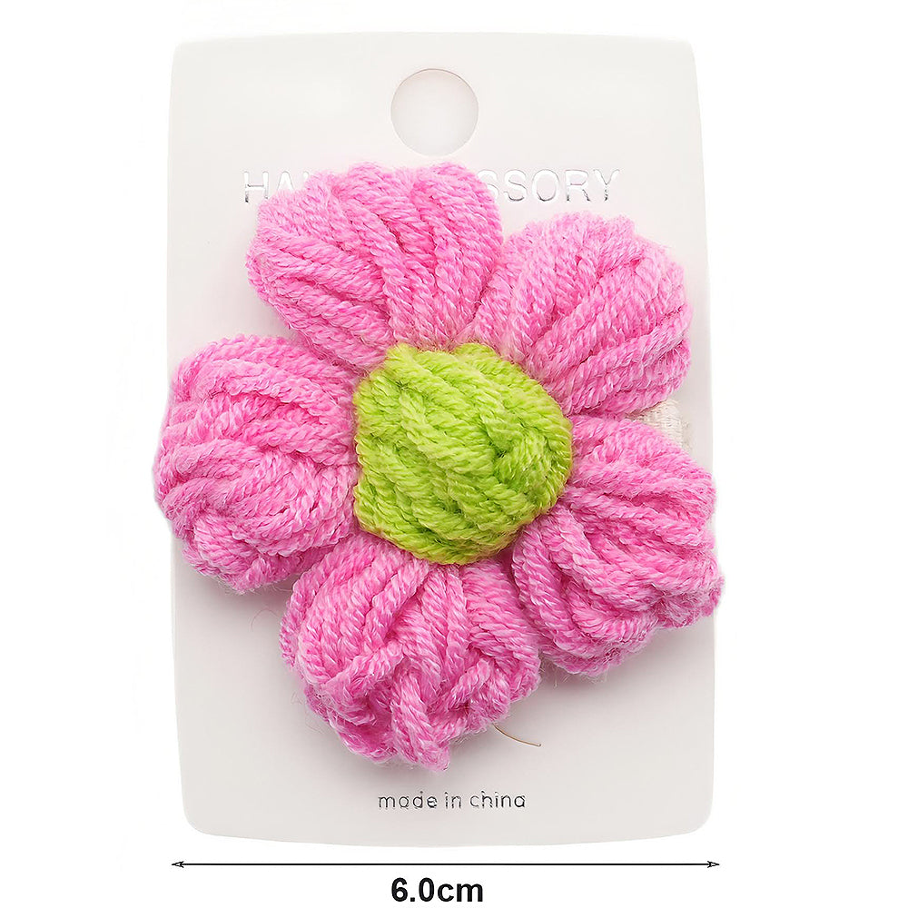 Crochet Flower Hair Clip
