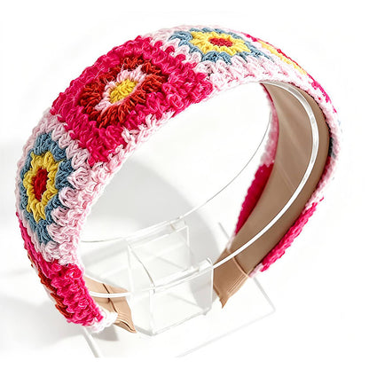 Handmade Bohemian Crochet Flower Headband