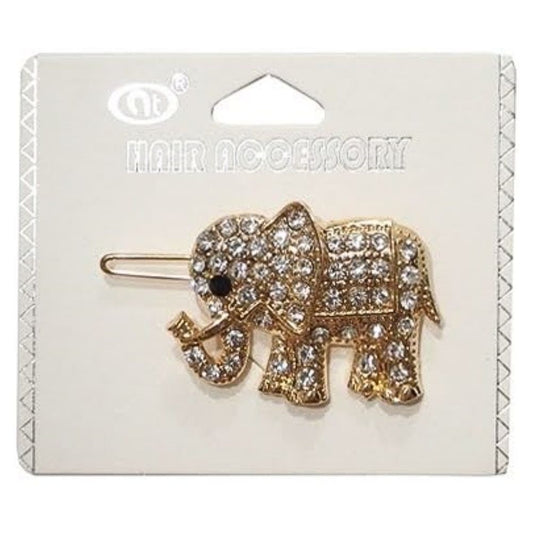 JH27609 - Rhinestone Elephant Hair Pin