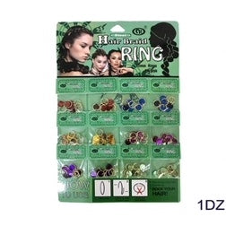 JH27798 - Disc Hair Braid Rings