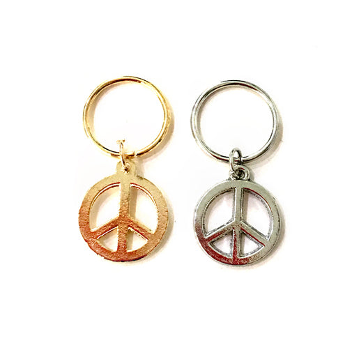 JH27821 - Peace Sign Hair Braid Rings