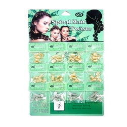 JH27834 - Flower Hair Braid Coil Rings