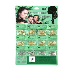 JH27837 - Flower Hair Braid Coil Rings