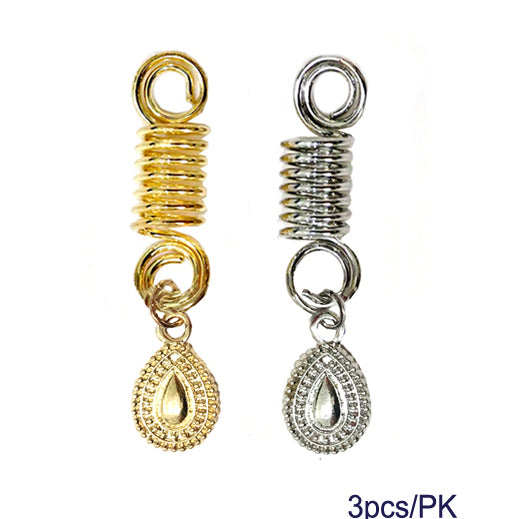 JH27844 - Teardrop Hair Braid Coil Rings