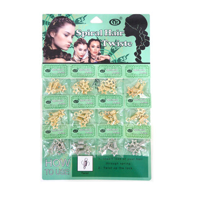 JH27886SP - Star Hair Braid Coil Rings