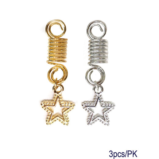 JH27886SP - Star Hair Braid Coil Rings