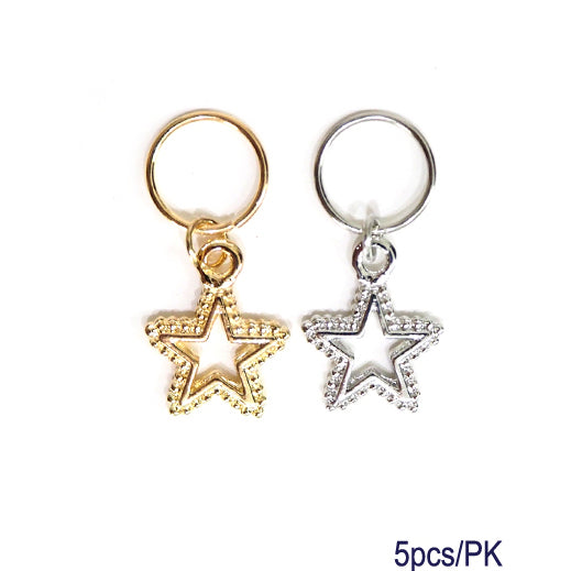 JH27886 - Star Hair Braid Rings