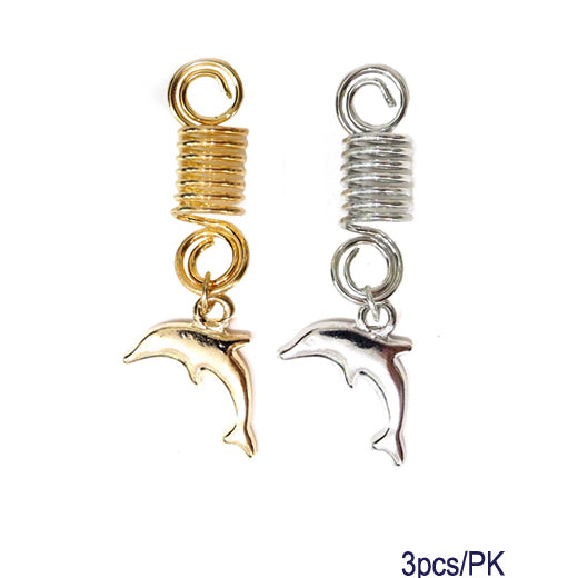 JH27893SP - Dolphin Hair Braid Coil Rings