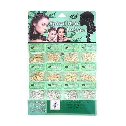 JH27895SP - Love BIrd Hair Braid Coil Rings