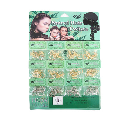 JH27896SP - Heart Hair Braid Coil Rings