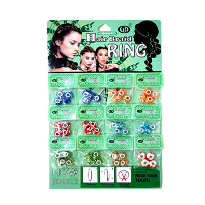 JH27907 - Painted Glass Hair Beads