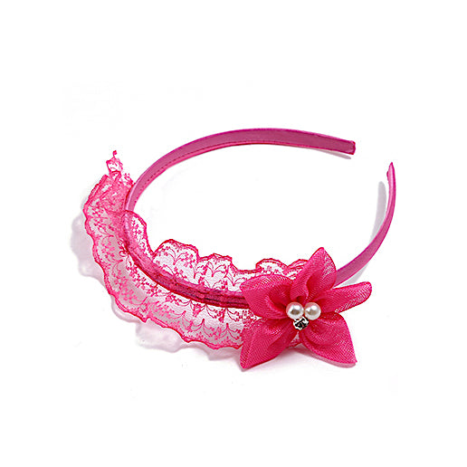 JH30057 - Flower & Lace Headband