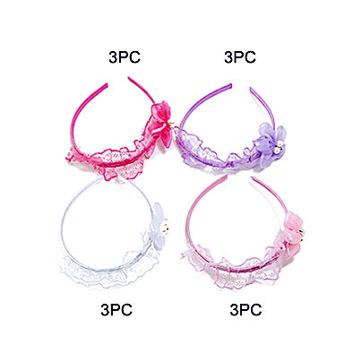 JH30058 - Flower & Lace Headband