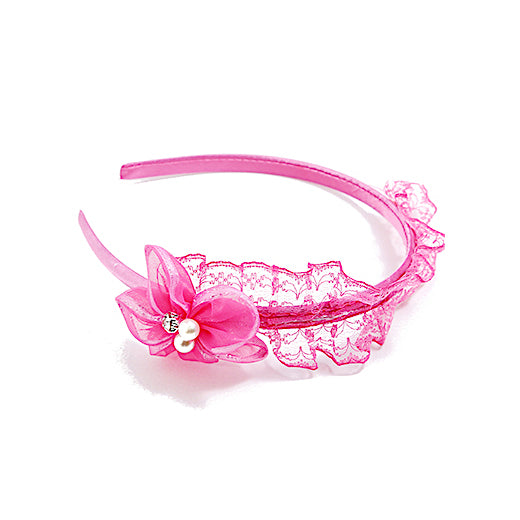 JH30058 - Flower & Lace Headband