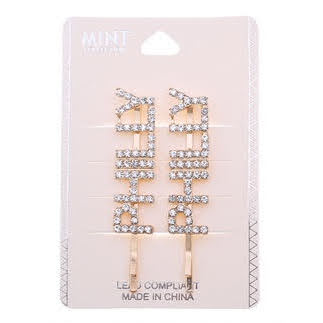 JH35400 - Rhinestone Philly Hair Pin