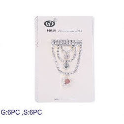 JH36153 - Rhinestone Fringe Hair Clip