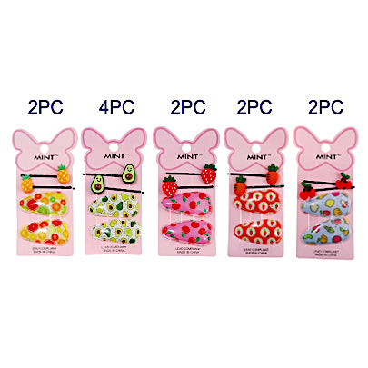 JH37567 - Fruit Hair Clip Set