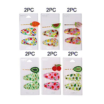 JH38350 - Fruit Hair Clip Set