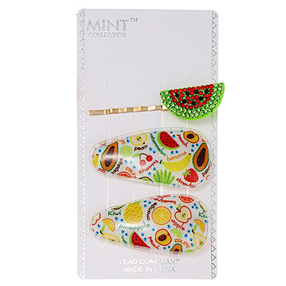 JH38350 - Fruit Hair Clip Set