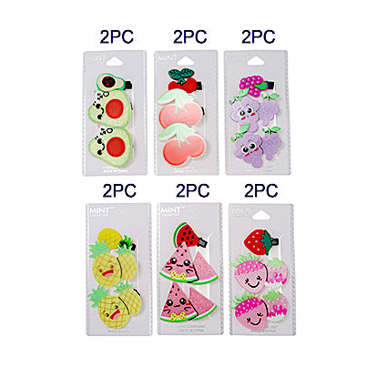 JH38357 - Fruit Hair Clip Set