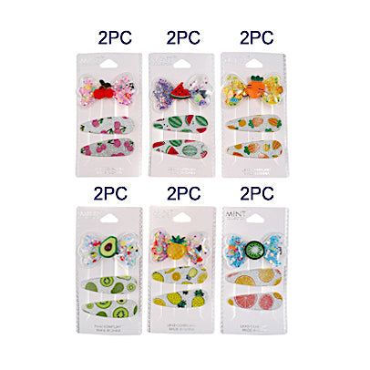 JH38397 - Fruit Hair Clip Set