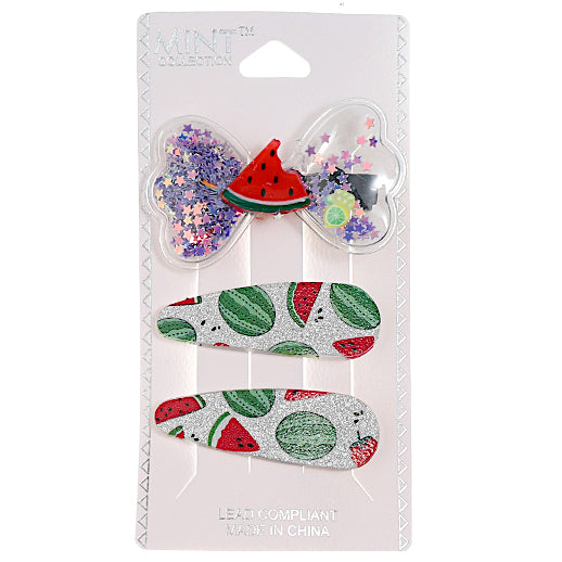 JH38397 - Fruit Hair Clip Set