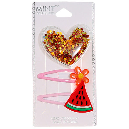 JH38398 - Fruit Hair Clip Set