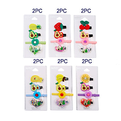 JH38579 - Fruit Hair Clip Set