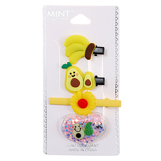 JH38579 - Fruit Hair Clip Set