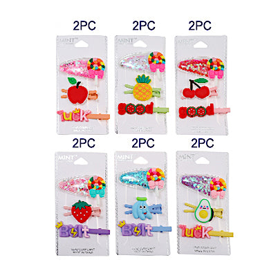 JH38580 - Fruit Hair Clip Set