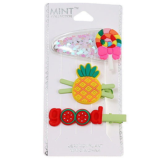 JH38580 - Fruit Hair Clip Set