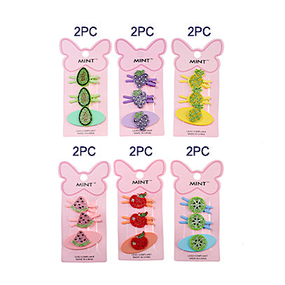 JH38591 - Fruit Hair Clip Set