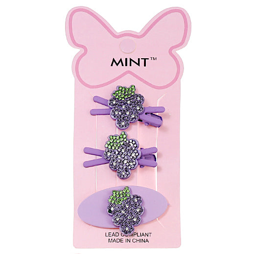 JH38591 - Fruit Hair Clip Set