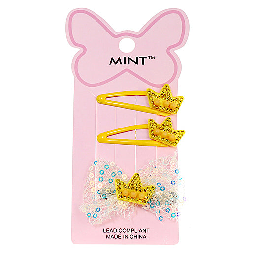 JH38599 - Glitter Hair Clip Set