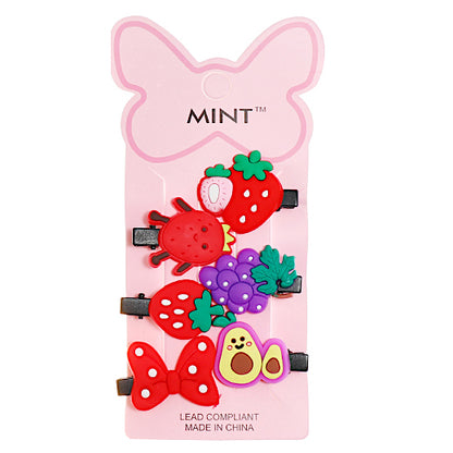 JH38955 - Fruit Hair Clip Set