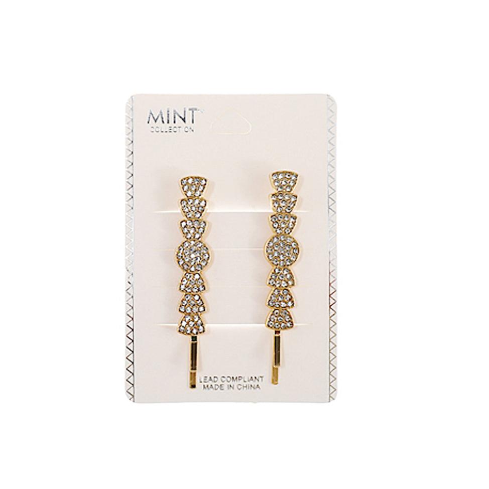 JH39775 - Rhinestone Hair Pins Set