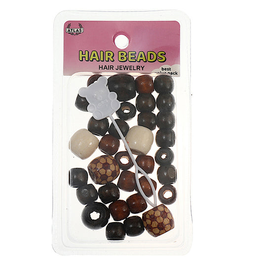 JH43136 - Wood Hair Beads