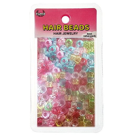 JH43141ASST - Pastel Rainbow Hair Beads