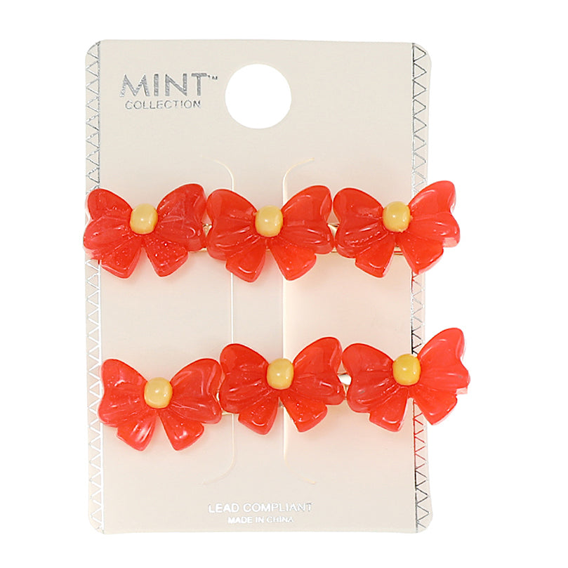 JH43897 - Resin Flower Hair Clip Set