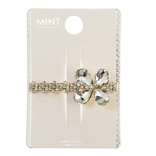 JH44034 - Crystal Clover Hair Clip