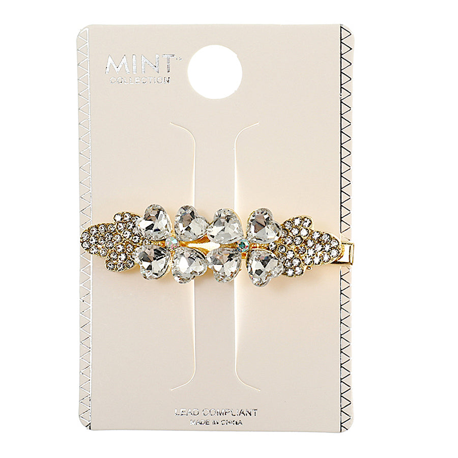 JH44034 - Crystal Clover Hair Clip