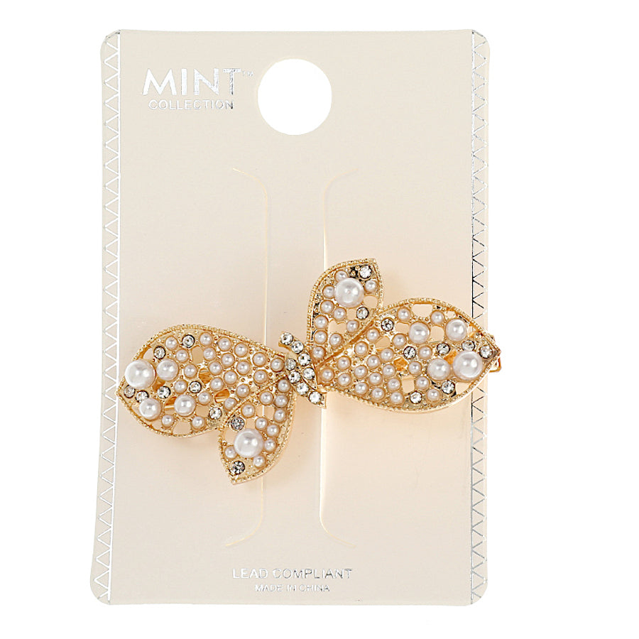 JH44037 - Pearl Butterfly Hair Clip