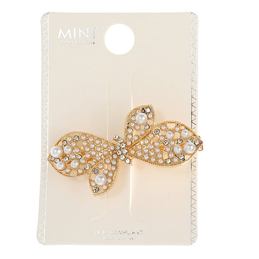 JH44037 - Pearl Butterfly Hair Clip