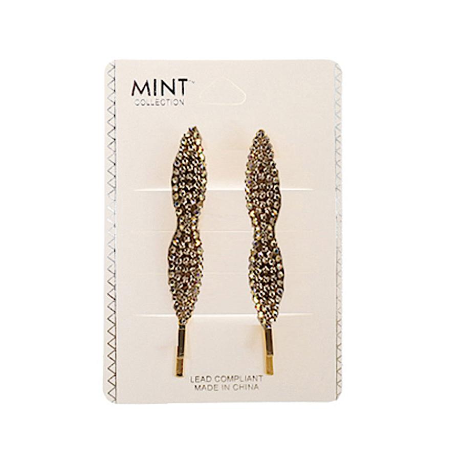 JH44772 - Rhinestone Hair Pins Set