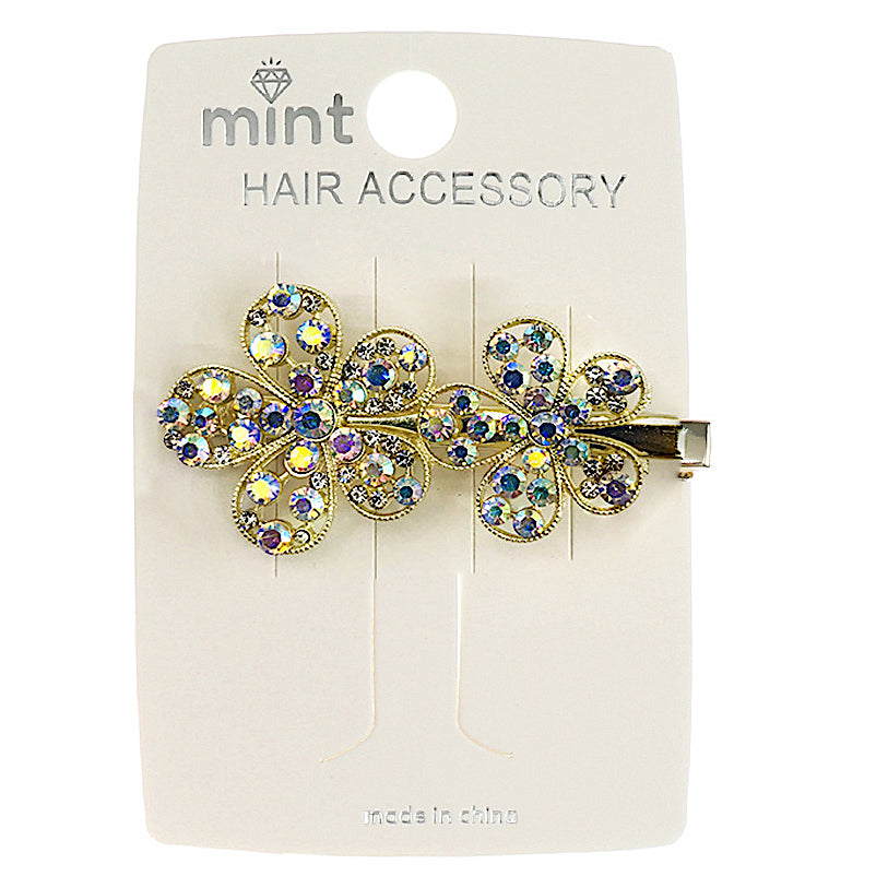 JH44084 - Crystal Flower Hair Clip