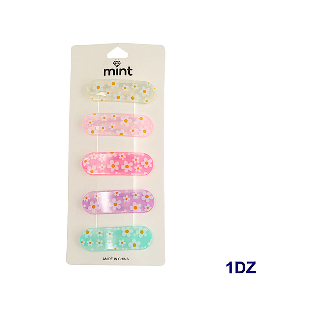 JH45199 - Cute Pastel Flowers Hair Clip Set